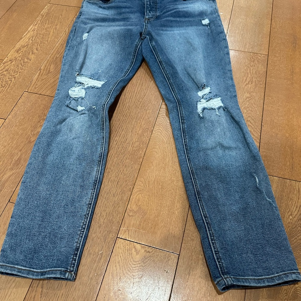 Kut from the Kloth Women's Distressed Blue Jeans